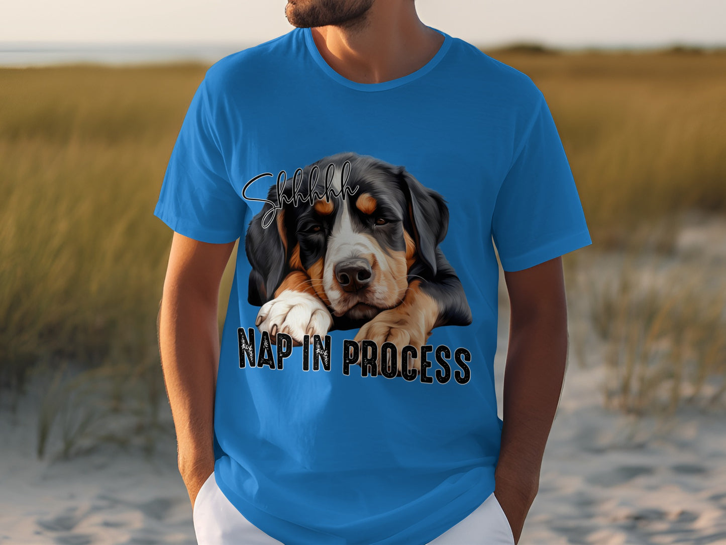 Shhhhhh Nap In Process Dog Lover Graphic Tee