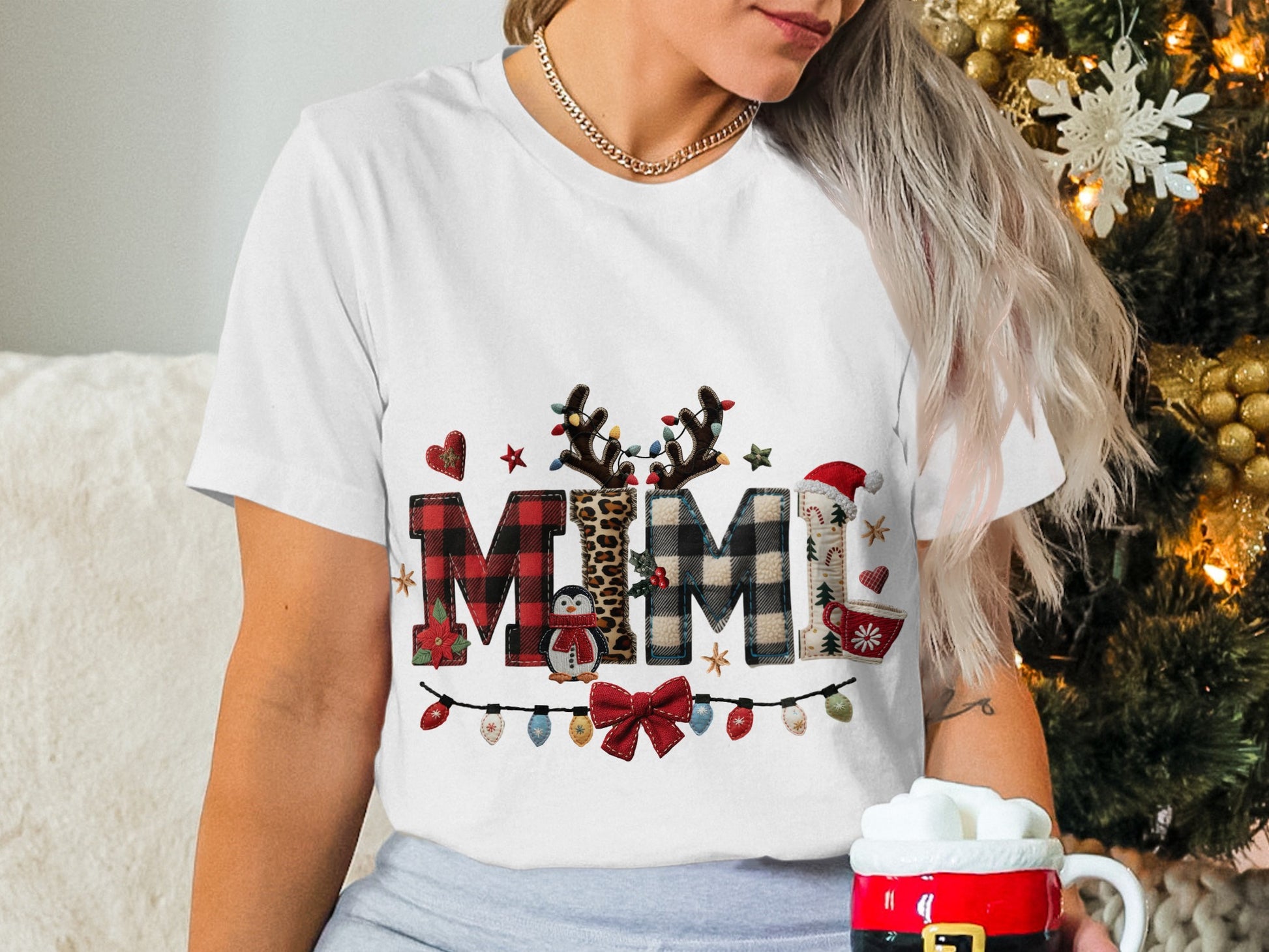 MIMI Christmas Delight Festive Holiday Design Shirt