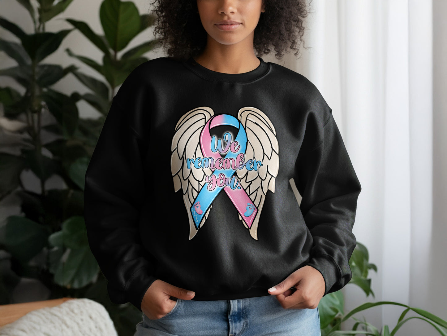 We Remember You Angel Wings Awareness Sweatshirt