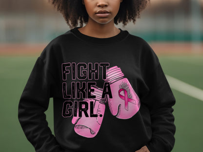 Fight Like a Girl graphic sweatshirt