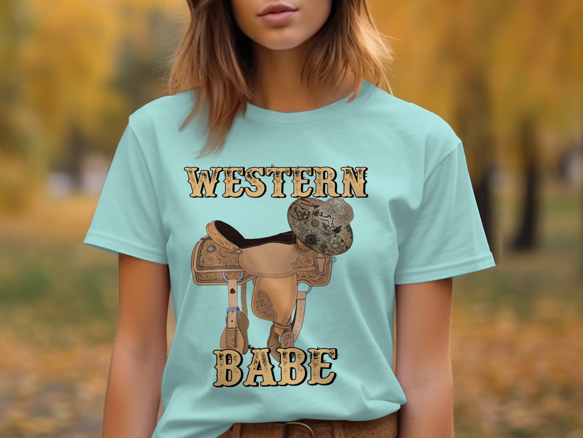 Western Babe Graphic Printed T-shirt Ideal for Casual Wear