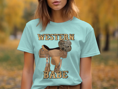 Western Babe Graphic Printed T-shirt Ideal for Casual Wear