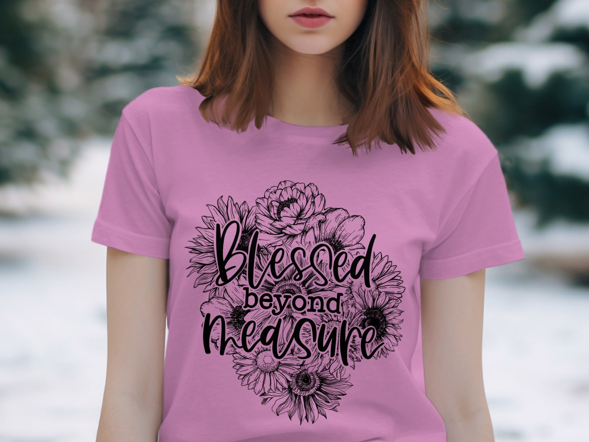 Blessed Beyond Measure Graphic Tee for Women