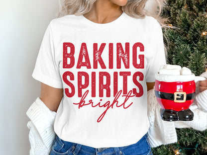 Baking Spirits Bright Festive T-shirt Christmas Top