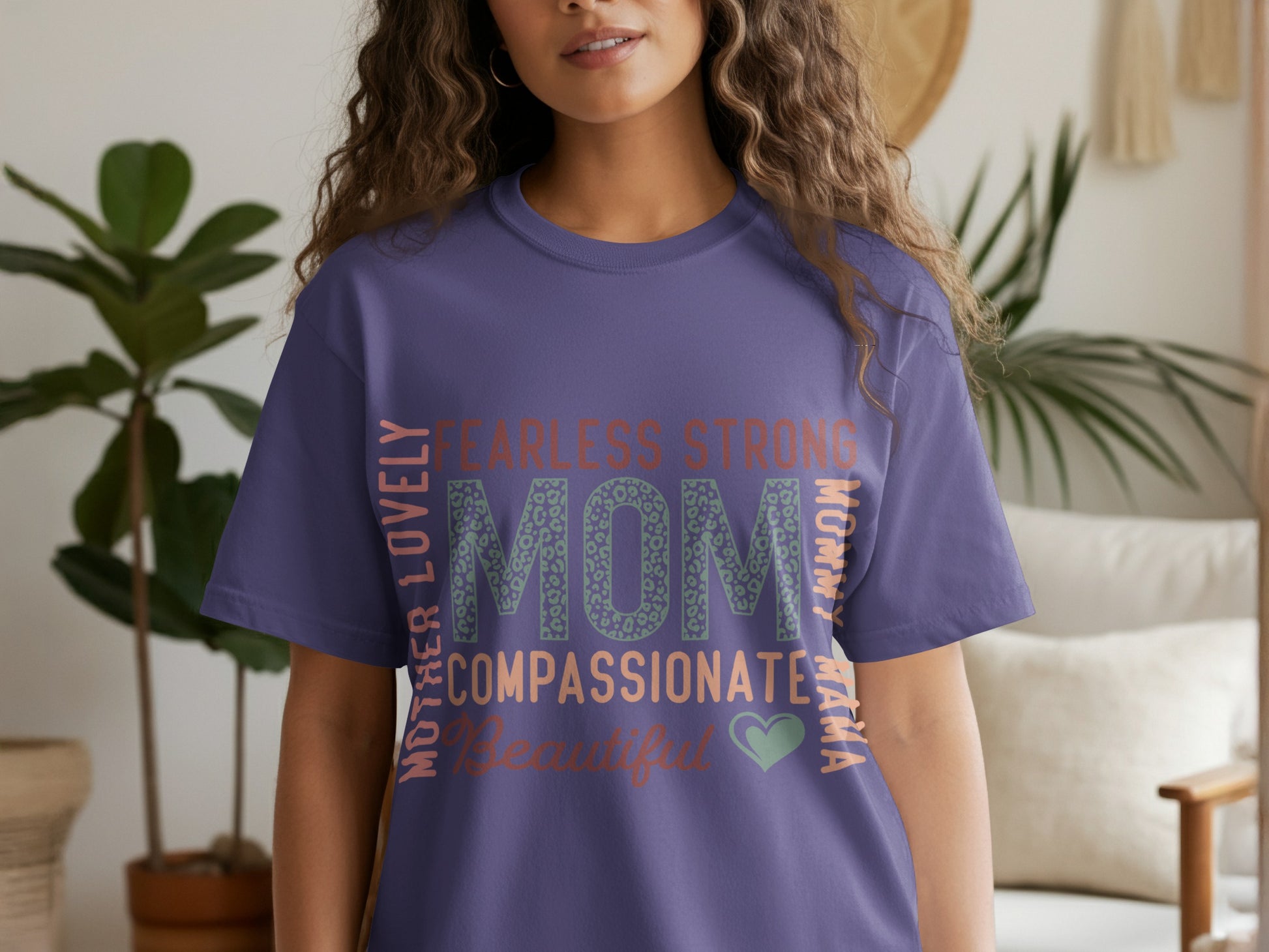 Fearless Strong Compassionate MOM Graphic T-shirt