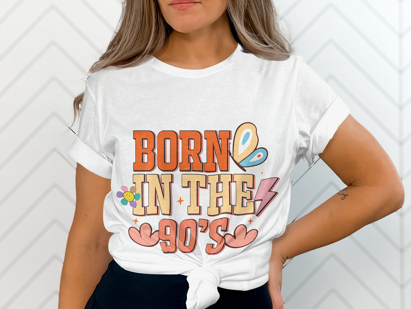 Born in the 90's graphic t-shirt for nostalgia lovers