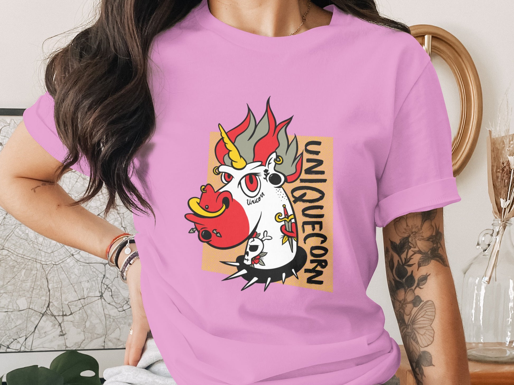 Unique Unicorn Graphic Tee with Bold Design