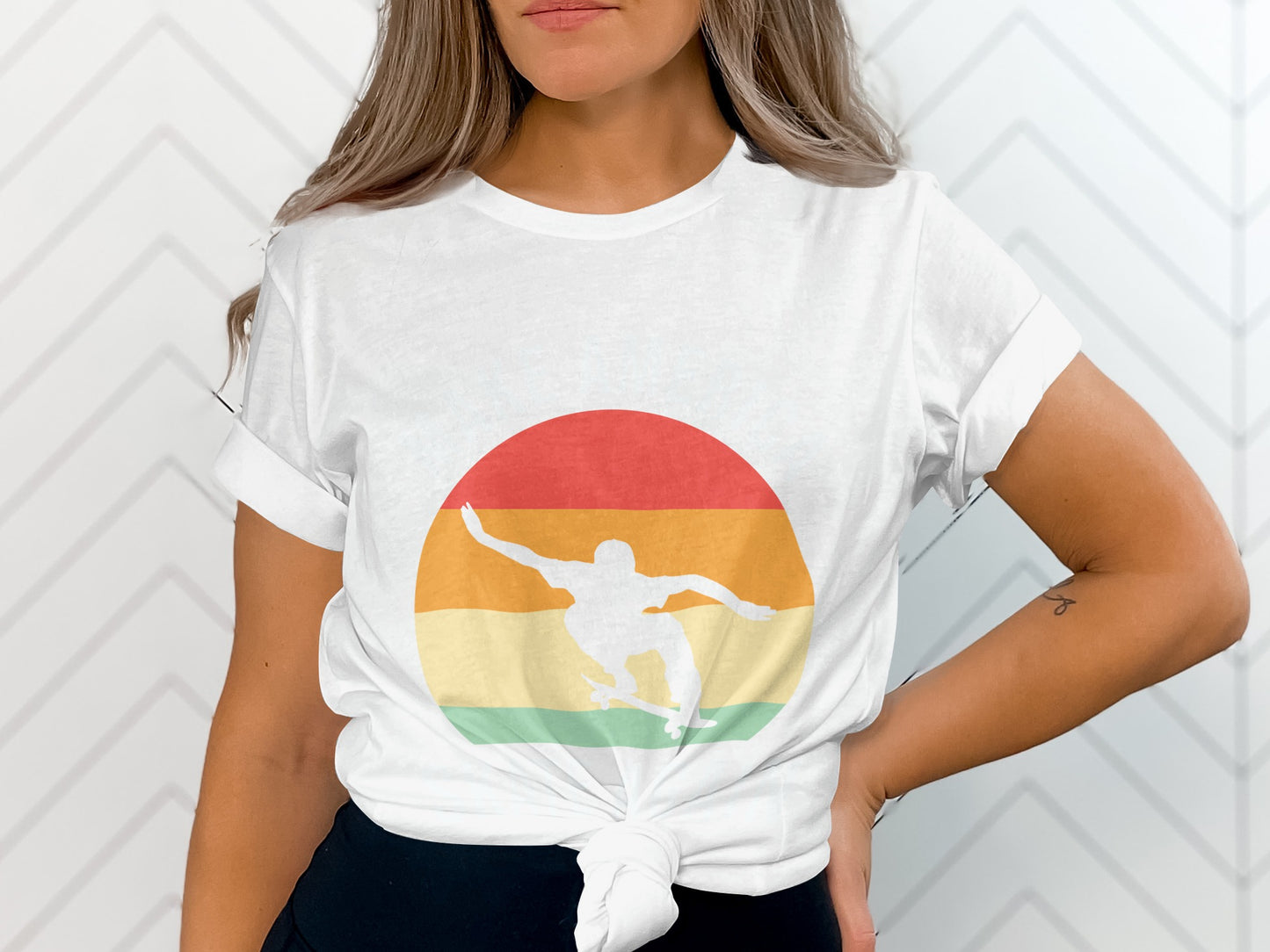 Retro Skater Graphic Women's Casual Tee product