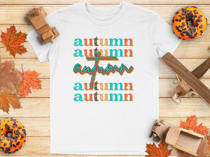 Colorful Autumn Graphic Tee Shirt