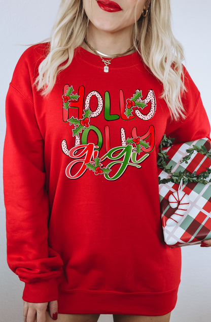 Holly Jolly Holiday Themed Sweatshirt Product