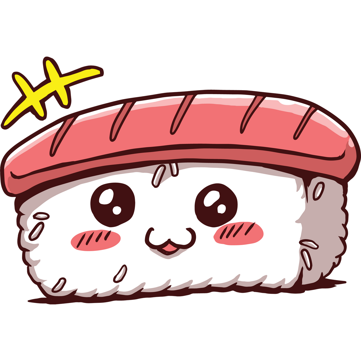 Cute Kawaii Sushi Cartoon Character Print Decor