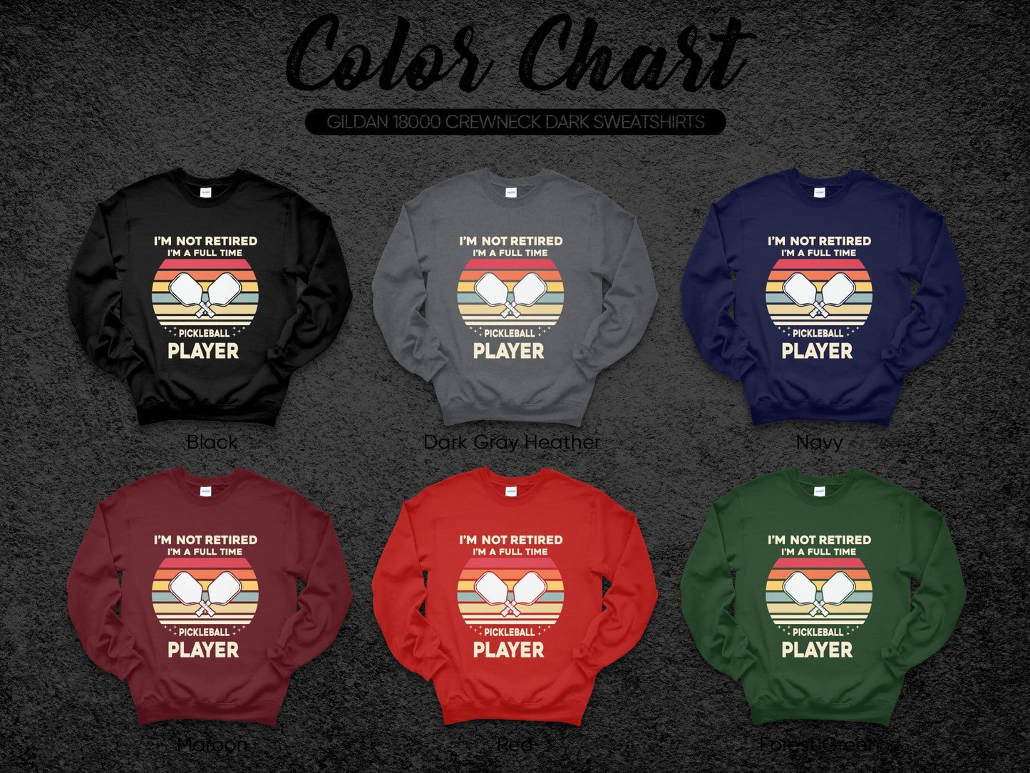 I'm Not Retired I'm A Full Time Pickleball Player Sweater