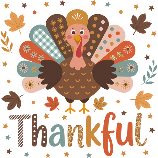 Festive Thanksgiving Thankful Turkey Decor