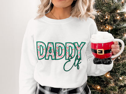 Daddy Elf Christmas Sweater Perfect For Holidays