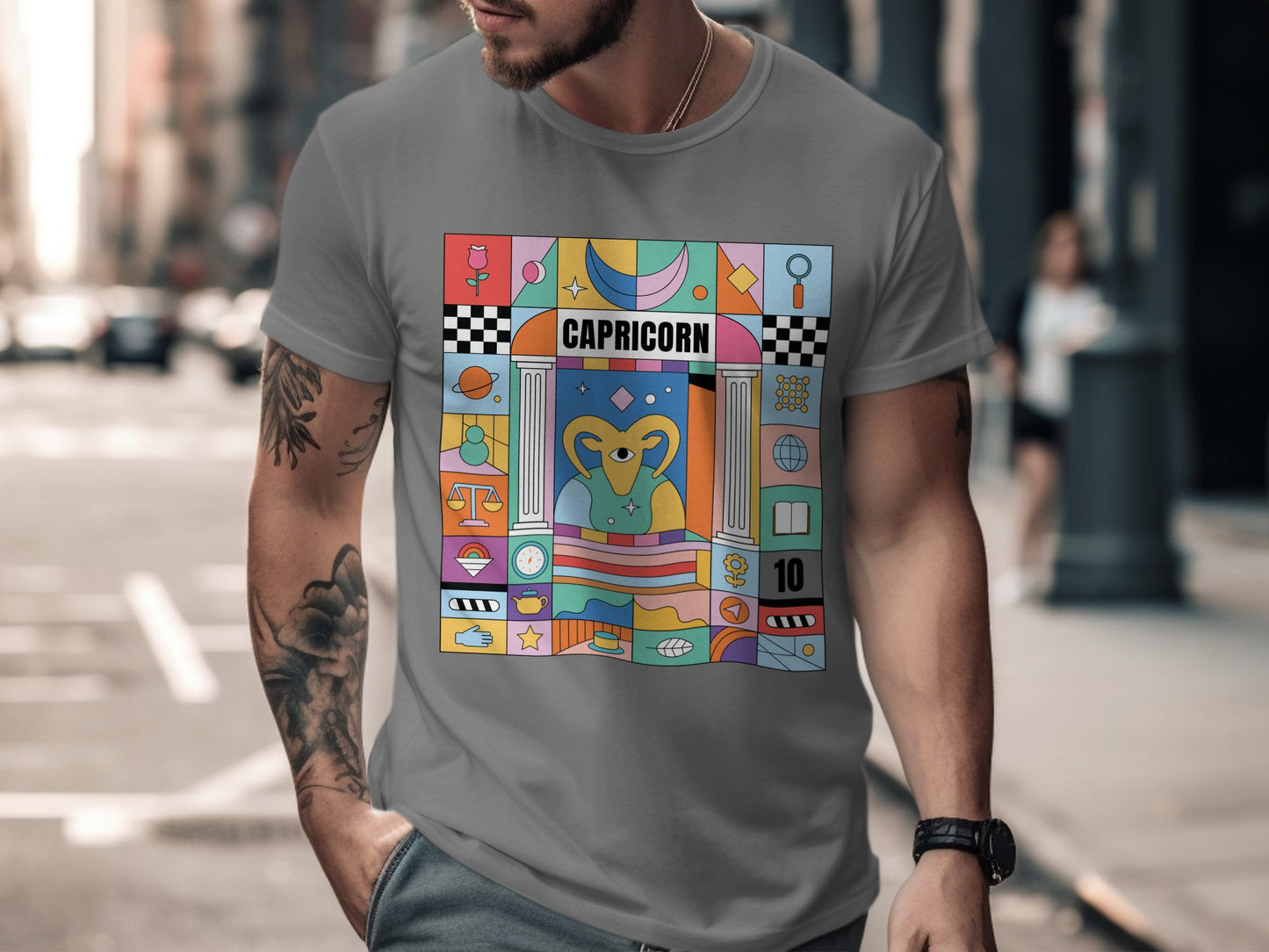 Capricorn Horoscope Design Graphic Tee Product