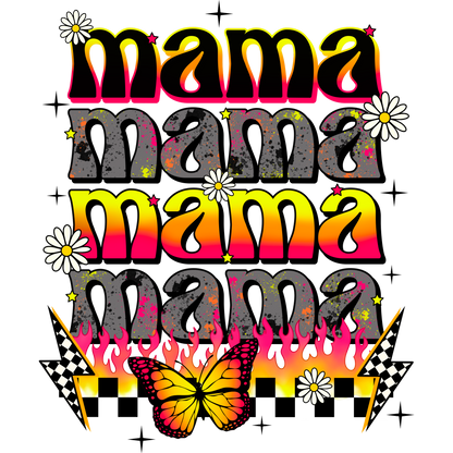 Colorful Mama Butterfly Graphic Fashion Top