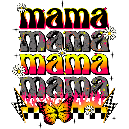 Colorful Mama Butterfly Graphic Fashion Top