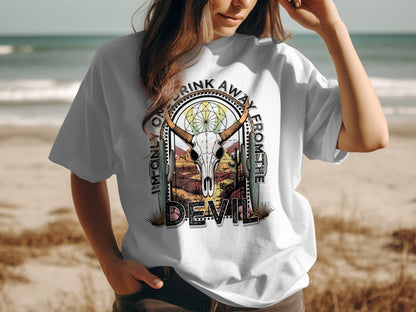One Drink Away From The Devil Graphic T-shirt