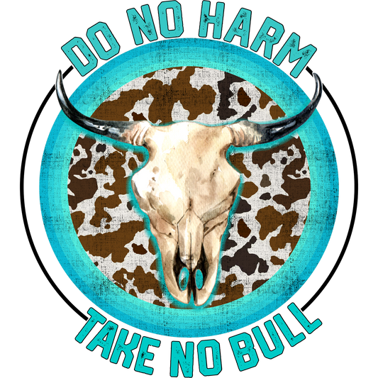 Western T-Shirt, Cow Skull Tee, Do No Harm, Take No Bull Graphic Shirt, Trendy Tshirt, Graphic Tee, Cool Top, Animal Skull, Cowboy Shirt