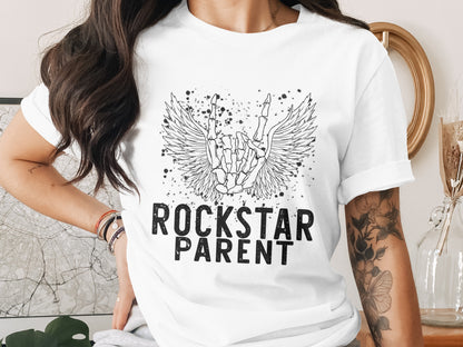 Rockstar Parent Graphic Tee Shirt Design