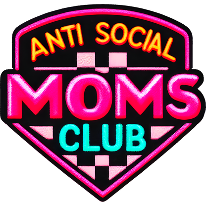 Anti Social Moms Club Vibrant Logo for Products