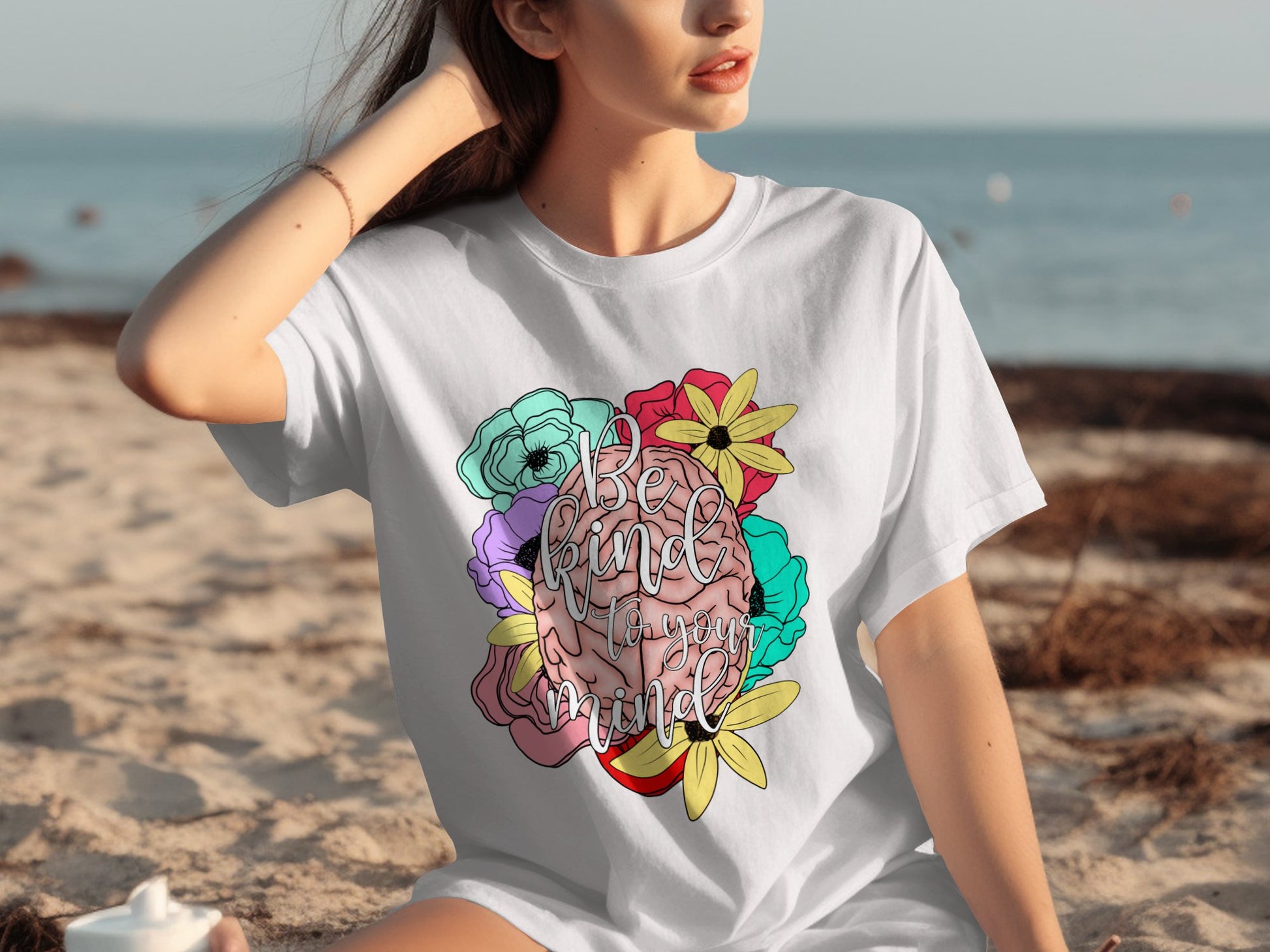 Be Kind Stay Humble Floral Graphic T-shirt