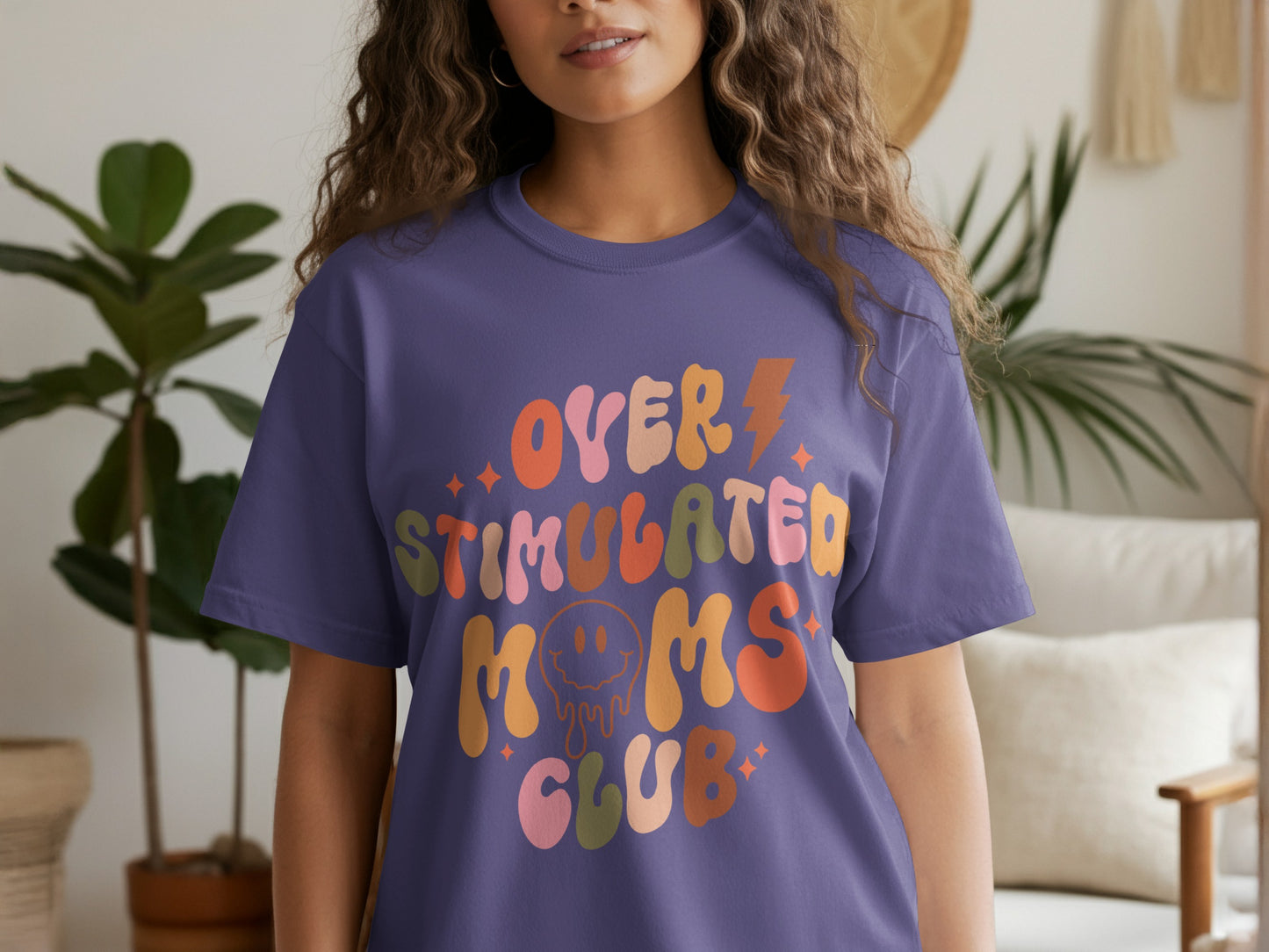 Overstimulated Moms Club Graphic T-Shirt
