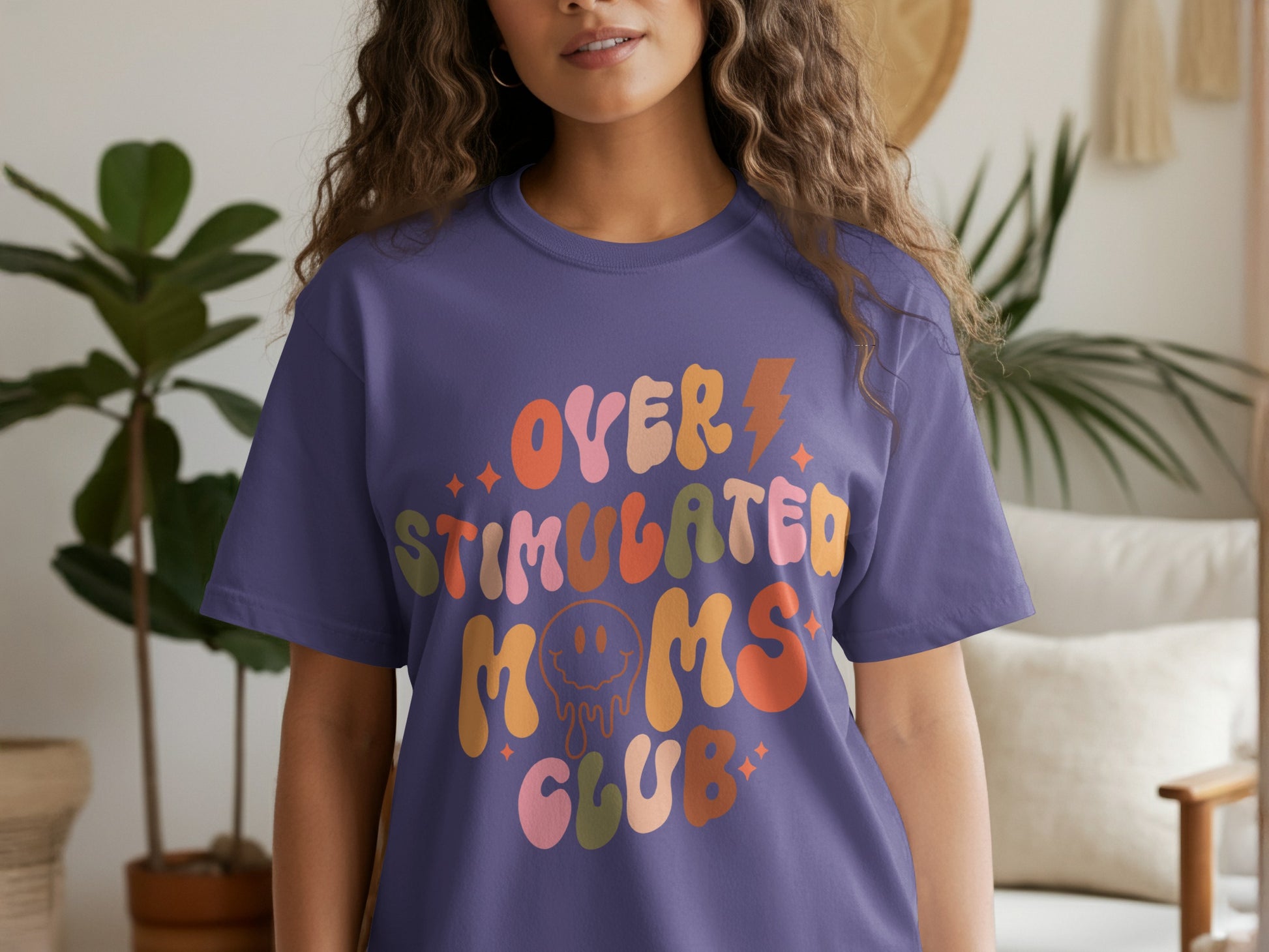 Overstimulated Moms Club Graphic T-Shirt