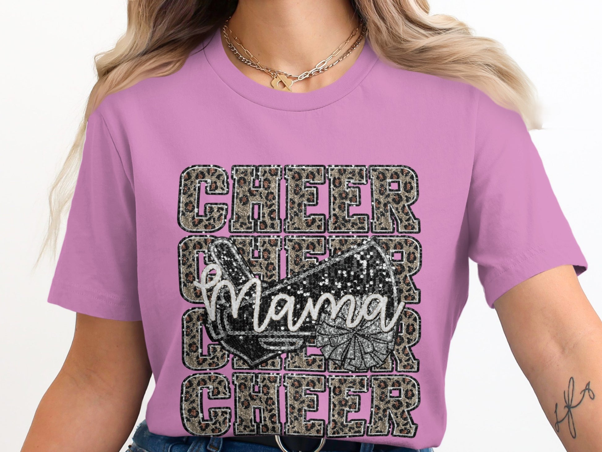 Cheer Mama Graphic T-Shirt for Energetic Spirit