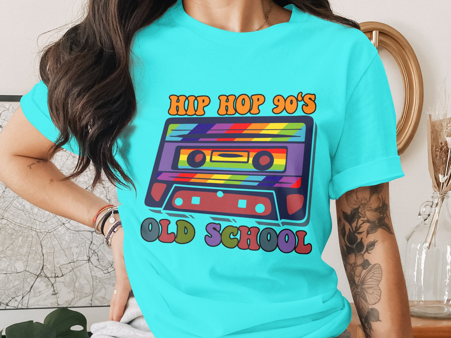 Vibrant Hip Hop 90's Old School Music T-shirt