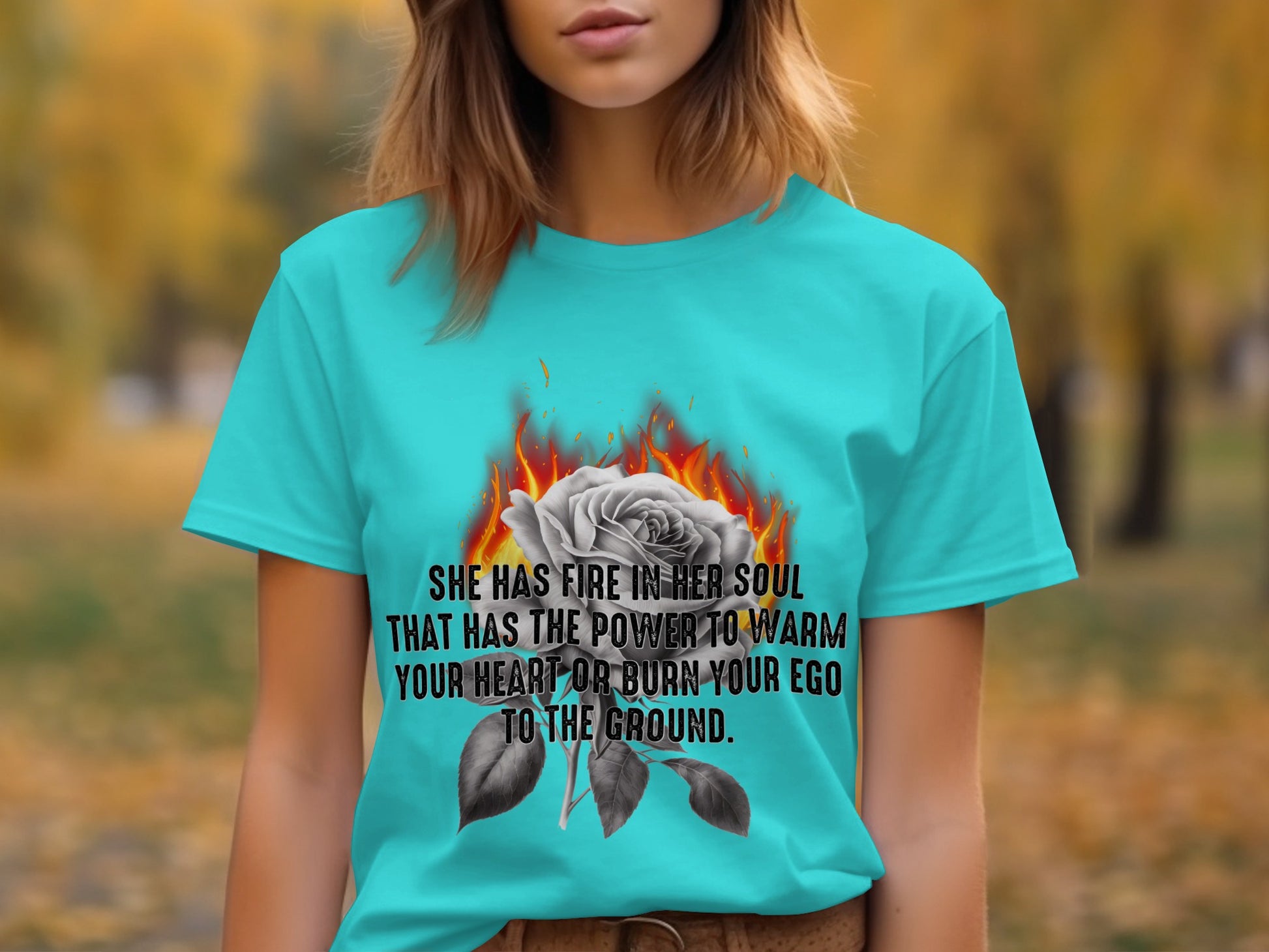 She Has Fire In Her Soul Inspirational T-shirt
