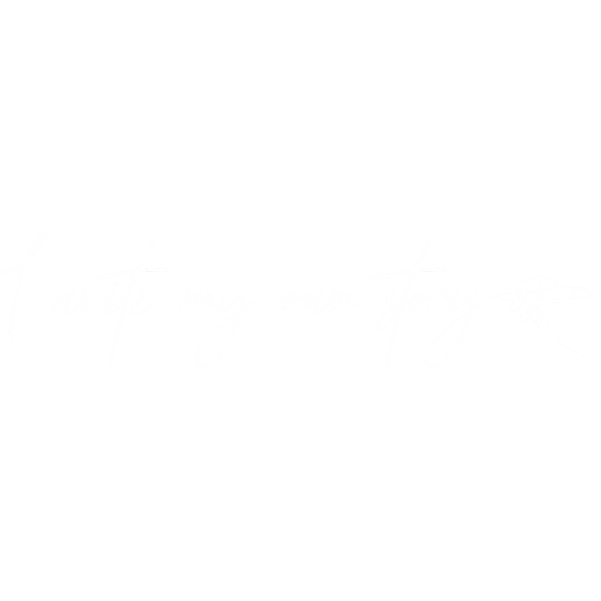 I Write My Own Story Inspirational Art Print