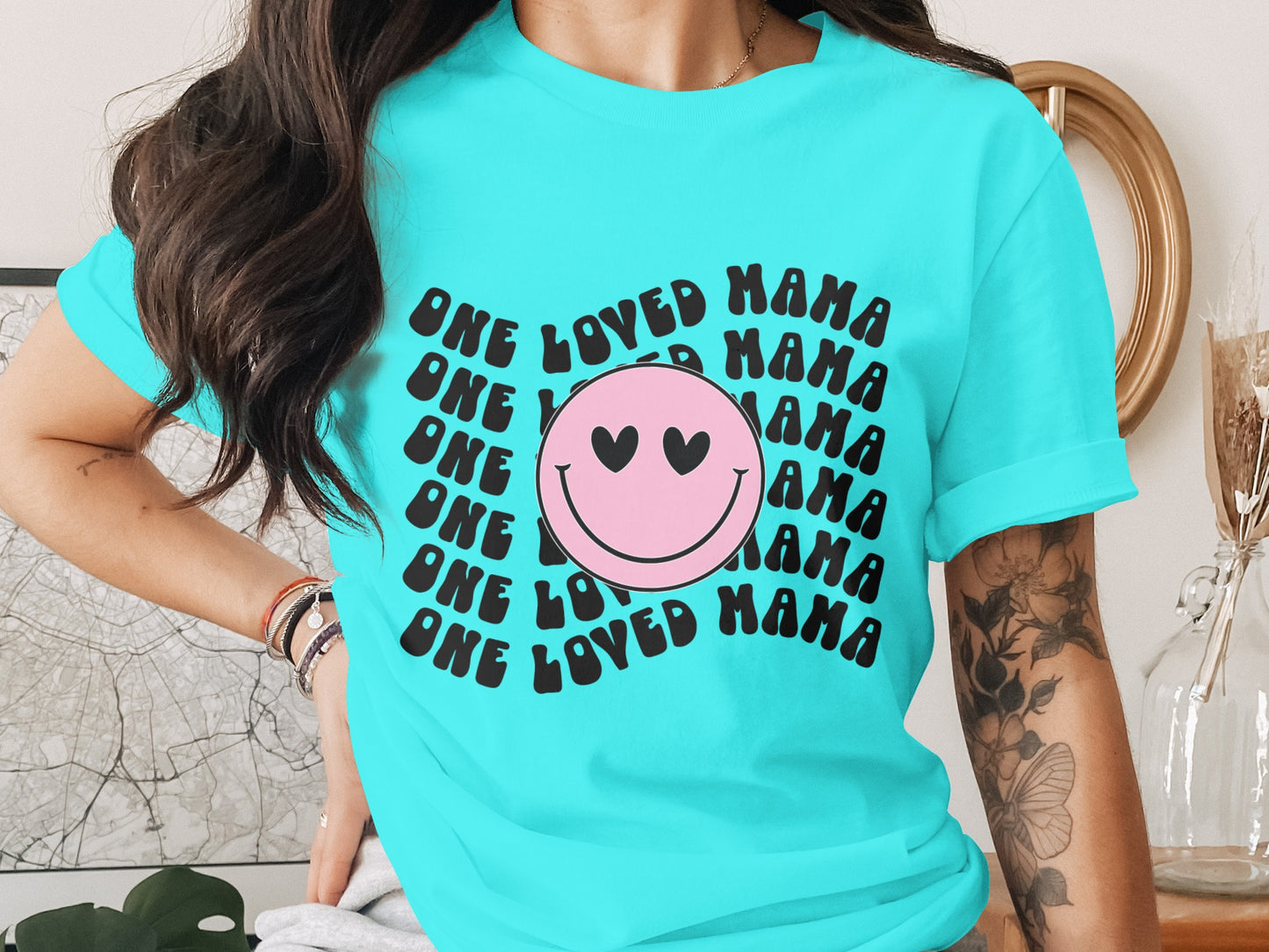 One Loved Mama Graphic Tee for Women