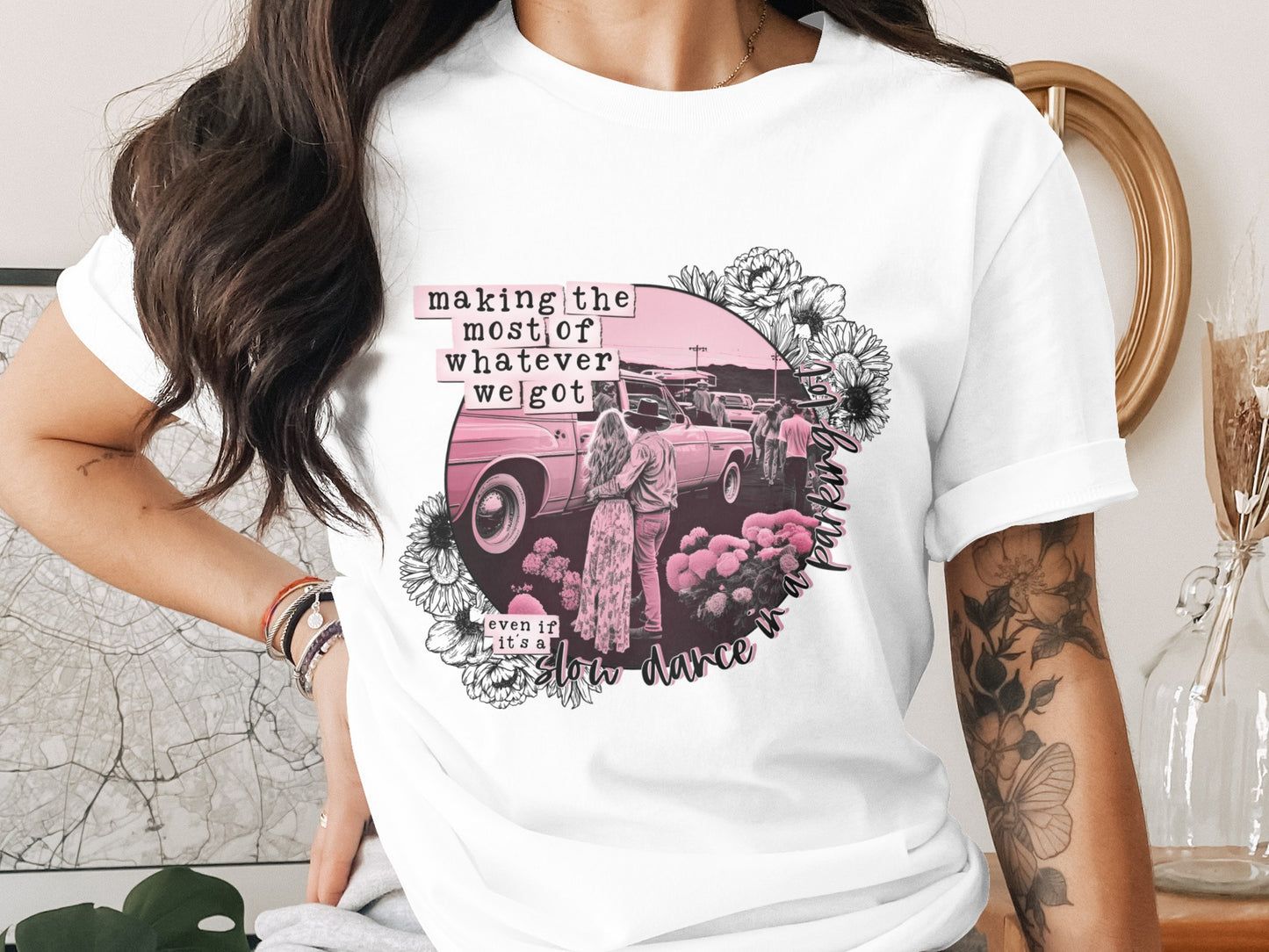 Vintage Retro Style Graphic Tee with Inspirational Quote