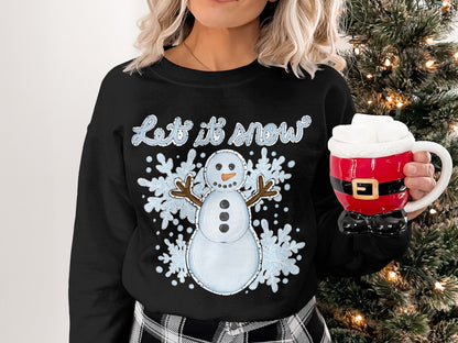 Let It Snow Snowman Christmas Sweater