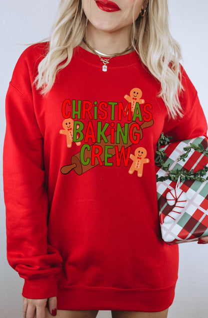 Christmas Baking Crew Festive Holiday Sweatshirt