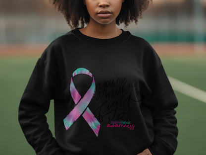 You Are Worth The Fight Thyroid Cancer Awareness Sweater