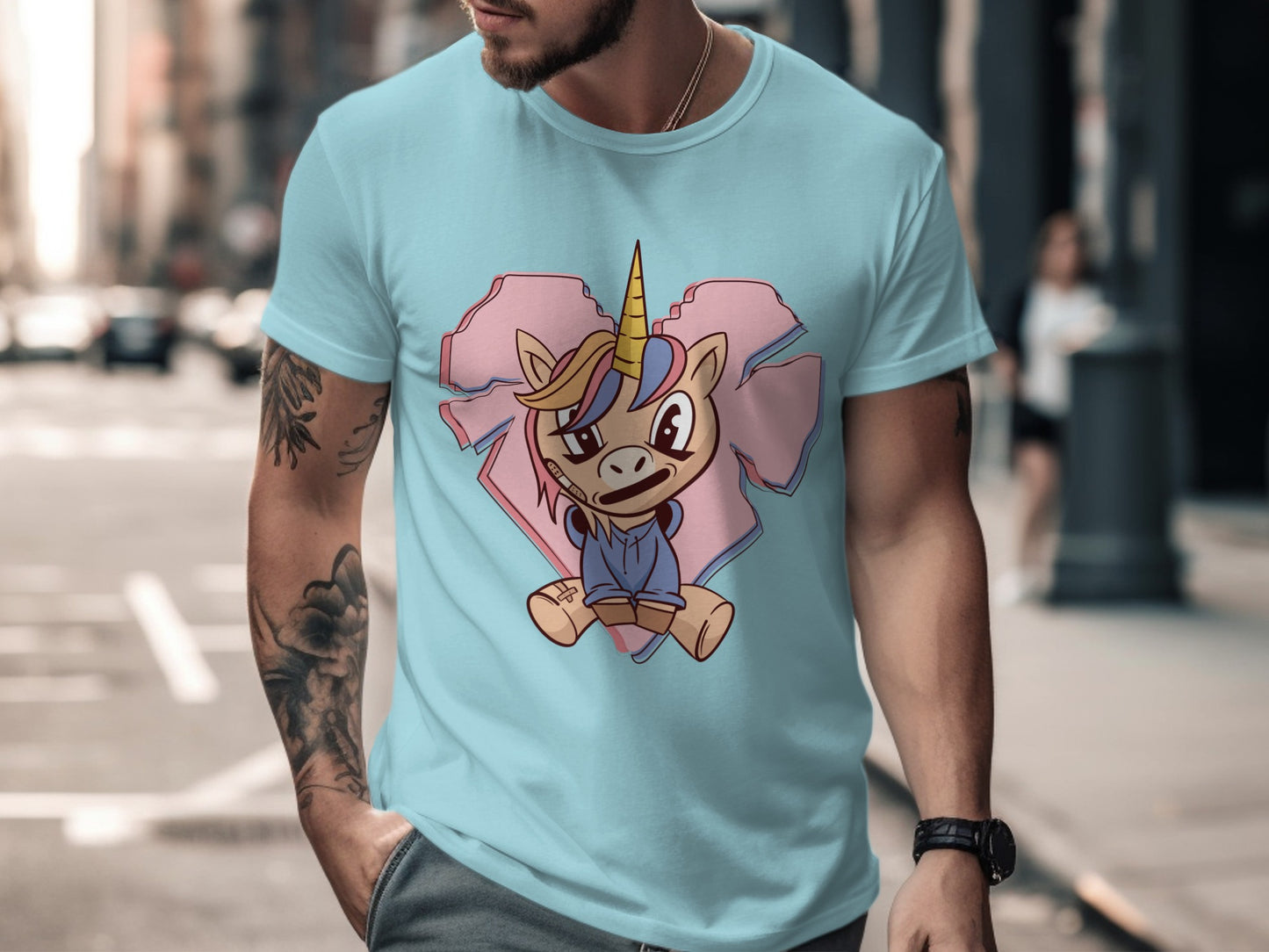Adorable Unicorn Cartoon Cute and Trendy Graphic Tee
