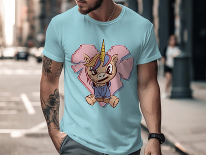 Adorable Unicorn Cartoon Cute and Trendy Graphic Tee