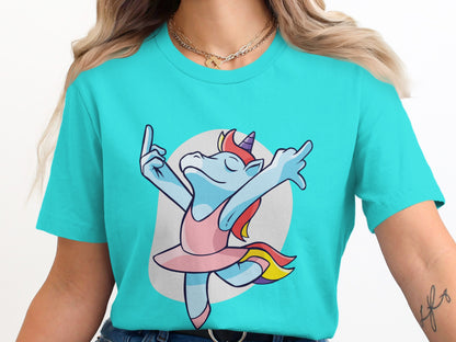 Graceful Unicorn Ballet Dancer Graphic Tee