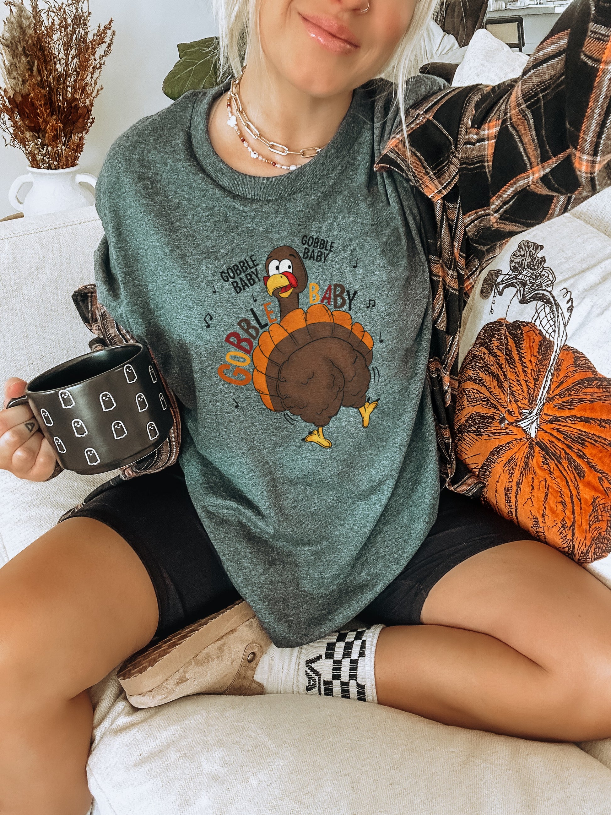 Gobble Baby Gobble Baby Thanksgiving Sweatshirt