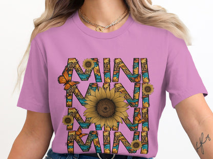 Sunflower and Butterfly Graphic MINIMINI Shirt