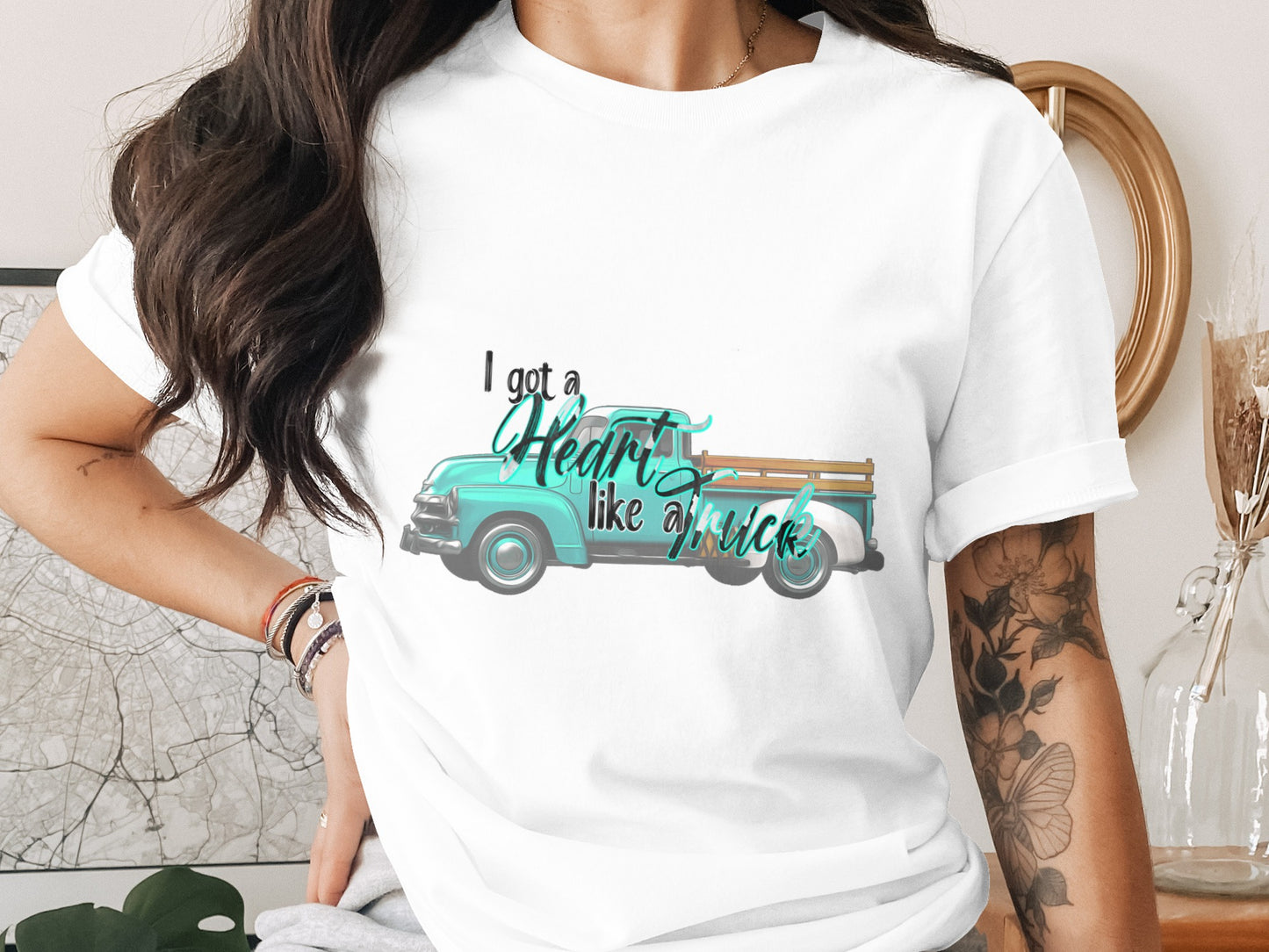 I Got a Heart Like a Truck Graphic Tee Product