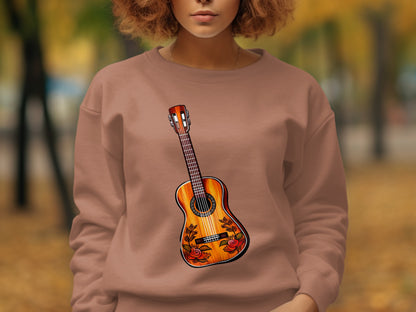 Acoustic Guitar Graphic Print Sweatshirt Product