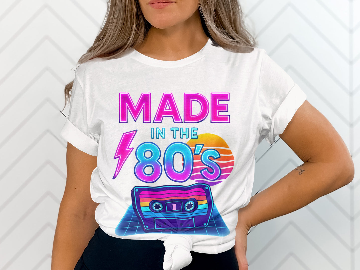 Made in the 80's Retro Cassette Themed T-Shirt Product