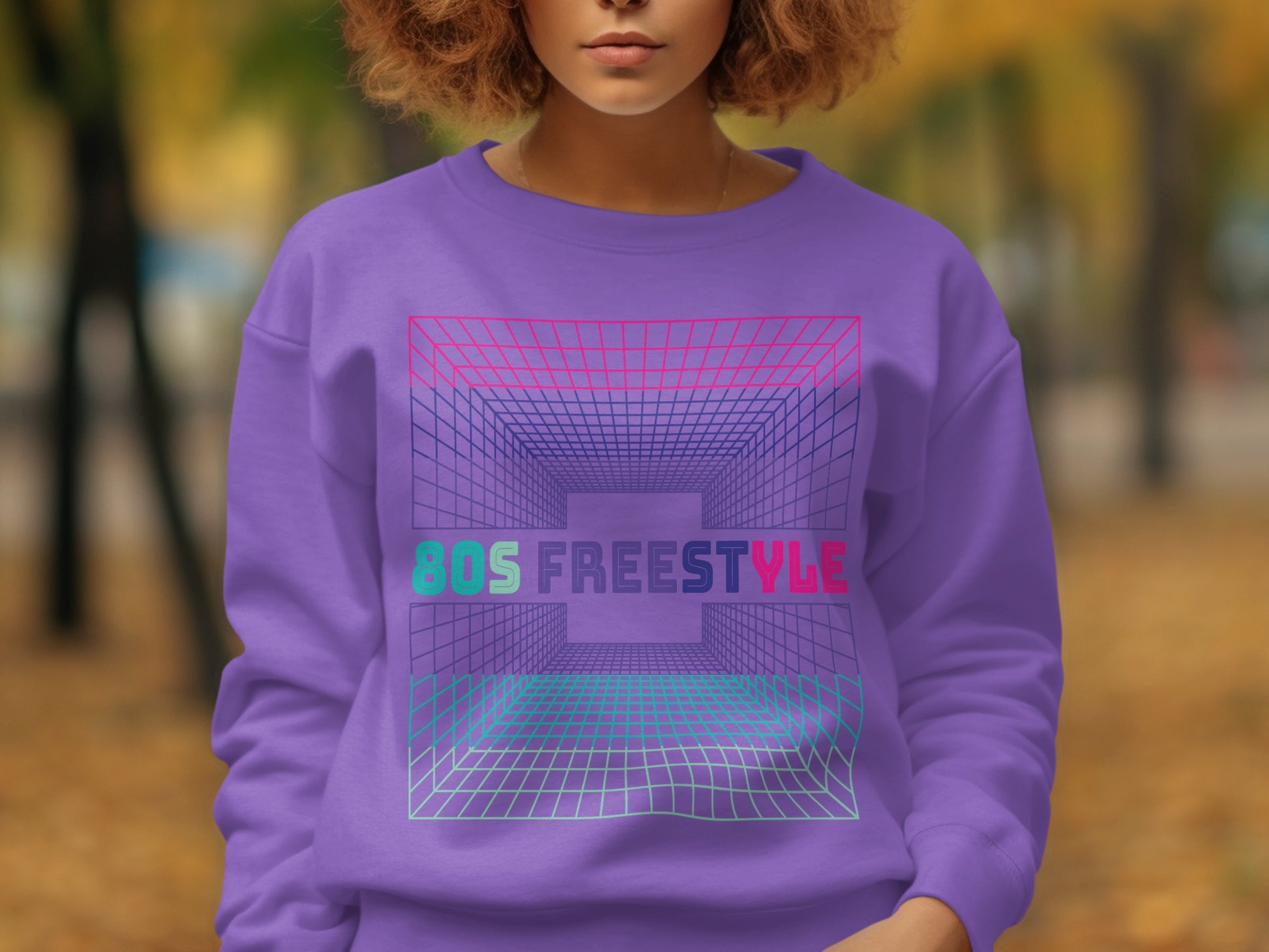 80s Freestyle Graphic Sweatshirt for a Retro Look