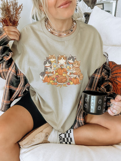Pumpkin Harvest Kittens Graphic T-Shirt