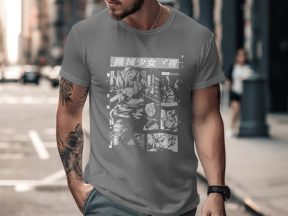 Dragon Transformation Graphic Tee for Anime Fans