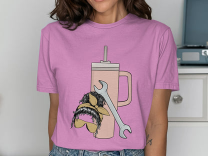Wrench and Banana Duck Graphic T-Shirt