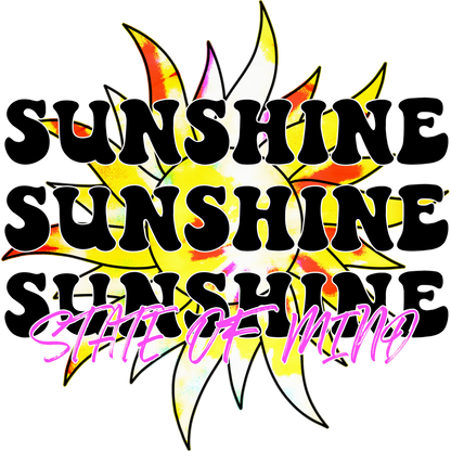 Sunshine State Of Mind T Shirt, Positive Vibes, Summer Shirt, Motivational Shirt, Gift For Her, Graphic T Shirt